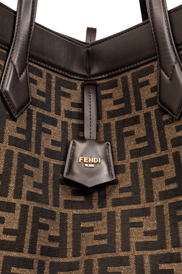 【FENDI/フェンディ】Origami Medium' shopping bag Fendi Origami Medium Leather Gray | Fendi